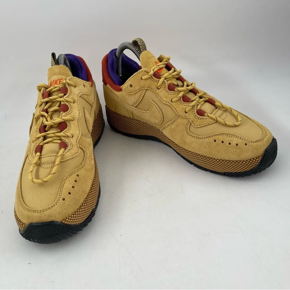 Nike Women’s Air Force 1 Wild Wheat Gold-SZ 6.5 -Low Lace-Up Shoes Sneaker